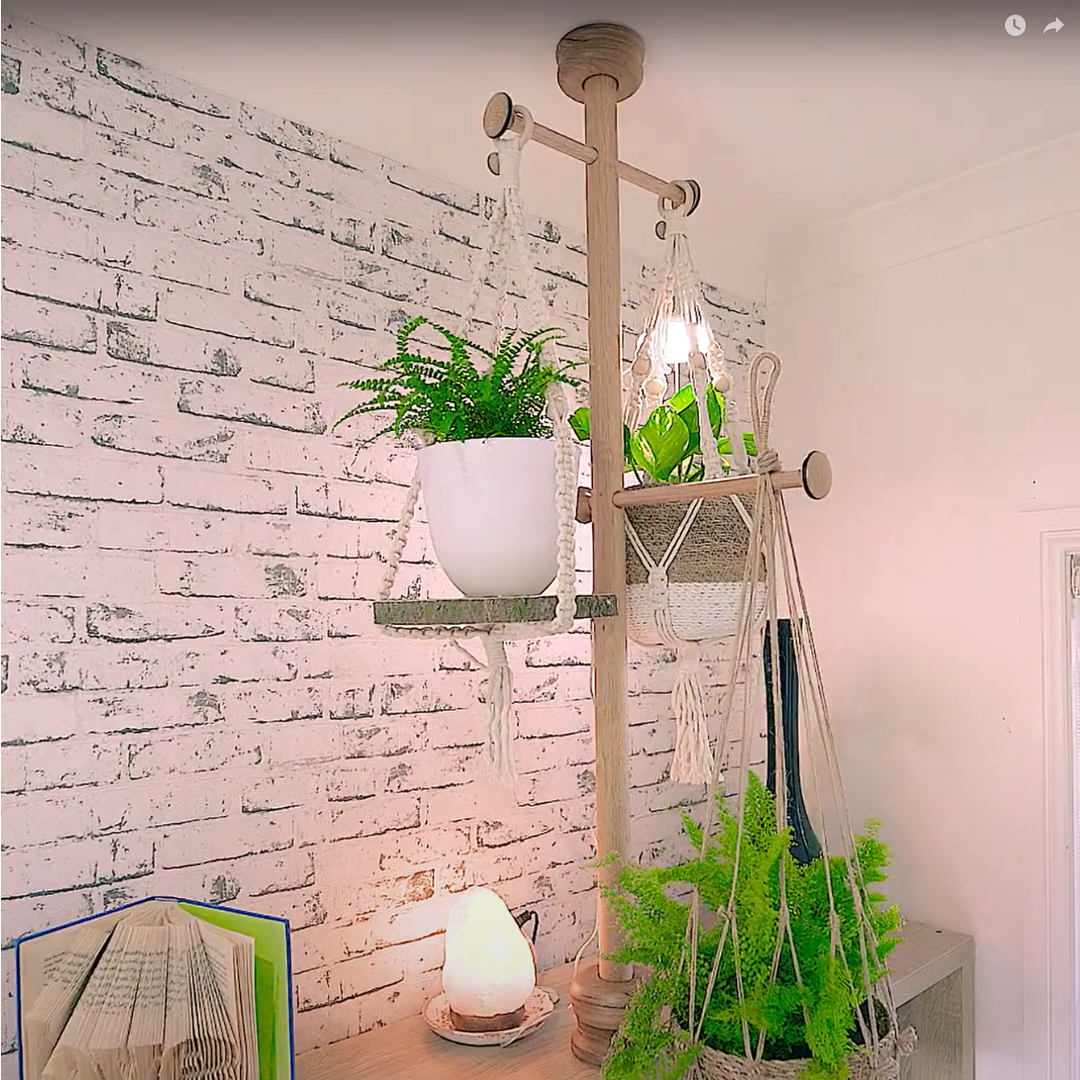 Hanging plant poles deals